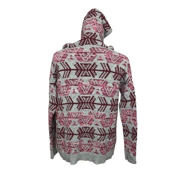AMERICAN Eagle Outfitters Tribal Aztec Boho Super Soft Boho Sweater Hoodie - Picture 5 of 9